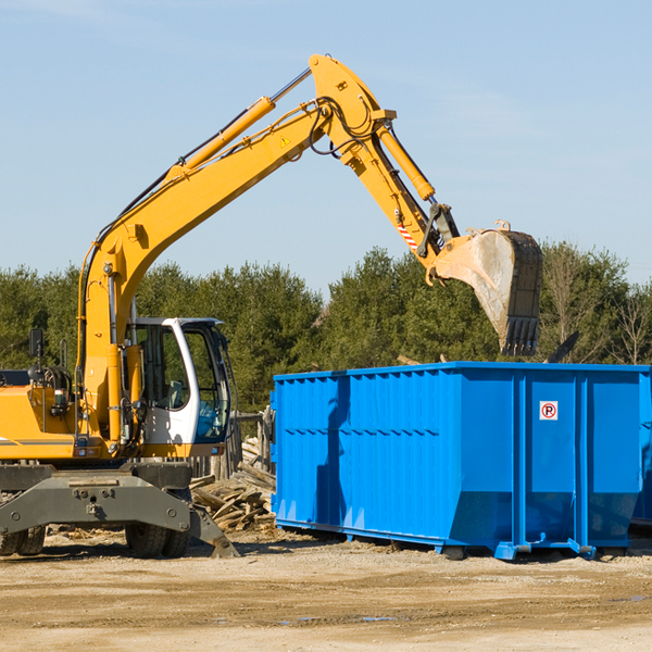 can i choose the location where the residential dumpster will be placed in Dunnell MN